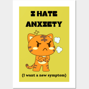 I hate anxiety Posters and Art